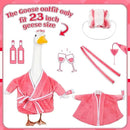 Old Lady Goose Outfits for 23'' High Cement or Plastic Porch Lawn Clothes for Yard(Lady Goose) by GreenHaven Gardens
