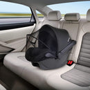 Beberoad Love 2-in-1 Car Seat Canopy - Universal Baby Car Seat Cover with Sunshade & Mesh Protection, 2-Way Zipper for Easy Access (Black) by TinyTreasures Baby Boutique