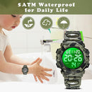 Kids Watch,Boys Watch for 3-15 Year Old Boys,Digital Sport Outdoor Multifunctional Chronograph LED 50 M Waterproof Alarm Calendar Analog Watch for Children with Silicone Band,Kids Gift by TinyTreasures Baby Boutique