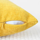 CaliTime Throw Pillow Covers Decorative 16 X 26 Inches Pack of 2 Cozy Chenille Cushion Cases for Couch Sofa Bed Living Room Home Mustard Yellow by CozyNest Decor