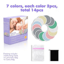 14 PCS Reusable Breast Pads for Breastfeeding – Washable Nursing Pads, Reusable Nursing Pads with Wash & Carry Bags, 4.7 Inch by TinyTreasures Baby Boutique
