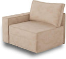 HOOOWOOO Modular Sectional Sofa Couch,Matching Free Combination Cloud Couch Left Arm Chair(Camel Corduroy) by CozyNest Decor