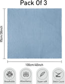 GLLQUEN BABY Muslin Swaddle Blankets,3-Pack Receiving Blanket for Newborn Boys and Girls,Baby Swaddle Blanket Unisex, Elephant,Baby Essentials, Registry & Gift, 40 x 38 inches by TinyTreasures Baby Boutique