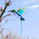 WEISIPU Crystal Suncatchers for Windows - Hummingbird Crystal Ball Prisms Hanging Crystals Ornament for Home Garden Office Wedding Christmas Decoration-Hummingbird by GreenHaven Gardens