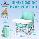 Tiny Marvels Portable 3-in-1 Baby Booster Seat – Cozy Floor Seat, Feeding Seat with Tray, Toddler Booster – Compact, Foldable, Safe with Child Safety Belt Carry Bag – Perfect for Travel & Family Time by TinyTreasures Baby Boutique