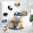 Potty Training Seat, Upgrade Toddler Toilet Seat for Kids Boys Girls, 2 in 1 Potty Training Toilet for Kids, Splash Guard Anti-Slip Pad Step Stool（Upgraded Cushion） by TinyTreasures Baby Boutique