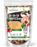 16-16-16 All Purpose Professional Fertilizer - Lawn, Flower, Tree, Shrub & Vegetable Garden Fertilizer (2 Quarts) by GreenHaven Gardens