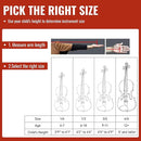 4/4 Full Size Violin for Adults - Solid Wood, Spruce Top, Maple Back, Pro Brazilwood Bow, Hard Case, Shoulder Rest, Electronic Tuner, Extra Strings & Rosin (MVA-800) by TinyTreasures Baby Boutique