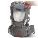 SUNVENO 3 in 1 Ergonomic Baby Carrier with Hip Seat for Newborns and Toddlers, Supports 20 lbs and Up, Waist and Back Relief with Large Weight Capacity for All Season Use, Grey by TinyTreasures Baby Boutique