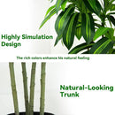 Artificial Dracaena Tree Artificial Silk Tree Faux Tree with White Tall Planter Fake Tropical Yucca Floor Plant (1, White Tall Planter, 6 FT) by CozyNest Decor