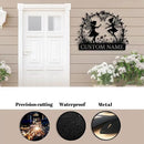 Custom Butterfly Metal Sign,Personalized Butterfly House Number Signs,Personalized Gardener Name Sign,Garden Patio Wall Decor (Style-2) by GreenHaven Gardens