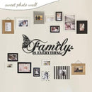 Family Signs Metal Wall Decor, Oppro Family Is Everything Word Sign with Butterfly for Home Decor, Black Art Plaque Letters for Living Room, Dining Room Bedroom Housewarming Mother's Day Father's Day Gift , 17”x6.3” by CozyNest Decor