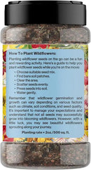 on The Go Regional Wildflower Seed Shaker - Northeast USA Wildflowers - 100% Pure Seed - Organic, Non-GMO - 21 Wildflower Variety Seeds of Annual & Perennial, 2oz by GreenHaven Gardens