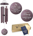 ASTARIN Personalized Wind Chimes Memorial, Sympathy Wind Chime Sorry for Your Loss Gifts, in Memory of Loved One Gift for Women Friend Loss of Husband Wife(Produced in USA) by CozyNest Decor