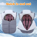 Fairy Baby Winter Car Seat Cover for Babies Carseat– Waterproof, Warm Car Seat Cover Baby – Universal Winter Cover for Back Seat, Infant Car Seat & Baby Carseat (Grey) by TinyTreasures Baby Boutique