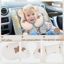 vocheer Baby Neck Pillow(Upgraded), Cotton, Baby Support Pillow, Car Seat Pillows for Newborn, Carseat Head and Body Support, Infant Travel Pillows for Prams, Pushchair, Stroller, Bouncer, Bears by TinyTreasures Baby Boutique