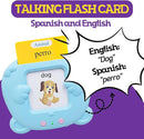 ZeenKind Spanish & English Talking Flash Cards with 510 Sight Words for Toddlers 3 4 5 6 Years Old, Learn Spanish for Kids, Audible Pocket Speech Early Learning Bilingual Flashcard Toys, 255 Cards by TinyTreasures Baby Boutique