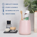 Bathroom Tumbler Cup Ceramic 13.5oz Reusable Toothbrush Cup 400ml,Toothbrush Holder Adequate for Your Bathroom (Pink) by CozyNest Decor
