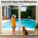 Sliding Door Lock 2 Pack, Child Safety Lock For Sliding Glass Doors, Easy To Install, Keeps Your Baby Out Of Danger, For Sliding Glass Doors, Sliding Windows, Sliding Closets, Etc (Grey) by TinyTreasures Baby Boutique