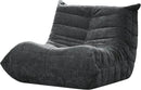 Bean Bag Chairs for Adults Giant Bean Bag Chair Memory Foam BeanBag Chair Big Bean Bag Sofa with Filler Faux Fur Fireside Beanbags Lazy Sofa for Living Room Bedroom Dorm Office (Darkgrey Chenille) by CozyNest Decor
