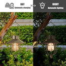 YAKii 2 Pack Solar Lantern Hanging Waterproof Outdoor Metal Solar Lamp with Warm White Light Decorate for Yard Garden Pathway Patio Porch Decor (Antique Copper) by CozyNest Decor