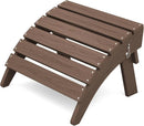 KINGYES Folding Adirondack Ottoman for Adirondack Chair, Brown by CozyNest Decor