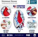 Elegant Resin Stepping Stone, Outdoor Garden Pathway Decoration (Forever in Our Hearts Cardinal Stepping Stone, 9.5" Winter Garden Decorative Resin Figurine) by GreenHaven Gardens