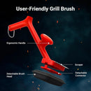 Grill Brush Bristle Free with 3 Replacement Brush Heads, Steam Grill Brush with Scraper, Non Metal Bristles for Cast Iron, Stainless-Steel Grates, Safe for Non-Stick Surface by GreenHaven Gardens