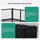 SUNNYFEEL 900 Lbs Capacity Heavy Duty Mesh Steel Garden Cart,Folding Utility Cart with Removable Side Nets, Non-Slip Rubber Base, Black & Yellow,Upgraded Version by GreenHaven Gardens