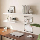 Wall Shelf Set of 2, White Floating Shelves 36 in W x 10 in D x 1 in H, Wooden Floating Wall Shelf with Invisible Brackets for Living Room/Bedroom/Bathroom/Kitchen Storage and Decor by CozyNest Decor