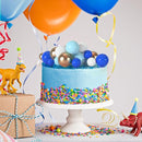 75 Pieces Cake Balls Topper Decorations Foam Cupcake Topper Mini Balloon Cake Topper Balls Cake Picks for Cake Deco Birthday Party Wedding（Dark Blue,Blue, Gold, White） by TinyTreasures Baby Boutique
