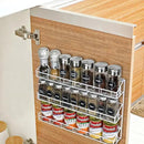 SUFAUY 2 Pack Spice Rack Organizer Wall Mount, 3 Tier Pantry Door Narrow Spice Rack Hanging Metal Shelf for Cupboard, Bathroom Shower Cosmetic, White by CozyNest Decor