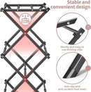 APEXCHASER Clothes Drying Rack, 3-Tier Laundry Drying Rack for Clothes, Expandable Metal Clothing Dryer, Collapsible Towel Rack, Air Drying Rack, Black by TinyTreasures Baby Boutique