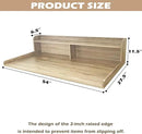 Royxen Laundry Countertop with 2-Tier Shelf Universal Fit, Washer and Dryer Countertop with Storage Space, Shelf Height 11.5 Inches, White Oak by CozyNest Decor