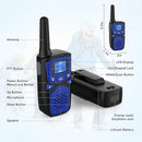 Adult Walkie Talkie WokTok Long Range Rechargeable Portable Two-Way Walkie Talkie, Hiking Accessories, SOS Sirens, NOAA Weather Alarms, Kid's Toys, Easy-to-Use Rechargeable Walkie Talkies,3 Pack by TinyTreasures Baby Boutique
