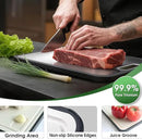 Mushu Titanium Cutting Boards for Kitchen,Upgrated Double Sided Food-Grade 100% Pure Titanium w/Wheat Straw PP Chopping Board for Meat Vegetable Fruit,Easy to Clean,Kitchen Gifts Large Size by CozyNest Decor