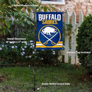 WinCraft Buffalo Sabres New Logo Garden Flag and Pole Stand Holder
