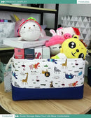 FANKANG Rectangular Laundry Basket Nursery Storage Fabric Storage Bin Storage Hamper,Gift Baskets (Animals) by TinyTreasures Baby Boutique