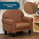 Children's Factory As We Grow Toddler Chair, Flexible Seating for Daycare or Preschool, Kids Reading Couch, Playroom Furniture, Walnut by CozyNest Decor