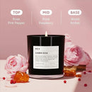 Amber & Rose Luxury Scented Candles, 9oz Soy Wax Candles for Home Scented, Rose, Wood, Amber Scent, Long Burning Time, Gifts for Women, Friends, Men, Sister, Mom, Teacher by CozyNest Decor