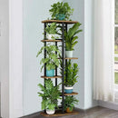 LINZINAR Plant Stand 6 Tier 7 Plant Multiple Flower Rack Holder Shelves Rack Storage Organizer Display Indoor Planter for Balcony Bedroom Patio Garden Living Room, Black by GreenHaven Gardens