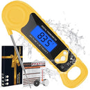 Meat Thermometer Digital, Instant Read Food Thermometer Waterproof with Backlight for Cooking, Deep Fry, BBQ, Grill, Smoker and Roast (Yellow) by TinyTreasures Baby Boutique