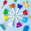 Fabbay 24 Pcs 8 Note Hand Bells Set Musical Handbells for Kids Colorful Diatonic Metal Bells Toy Percussion for Kids Toddlers Children Musical Teaching Church Chorus Wedding Family Birthday Party by TinyTreasures Baby Boutique