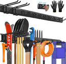 64'' All-Metal Garage Tool Organizer Wall Mount – Heavy-Duty Tool Rack Holds 680 lbs, Adjustable Hooks for Garage, Yard, and Garden Equipment by GreenHaven Gardens