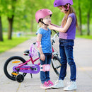 Kids Bike Helmet Set Adjustable for Children, Boys, Girls and Teenagers Aged 3-8 Years Includes Elbow, Knee, Wrist Guards Children's Helmet Protection Set for Bikes SkateboardsRollerskates by TinyTreasures Baby Boutique
