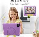 JREN Kids Table 10.1" ｜Android 14 Tablet for Kids｜64GB Storage｜Octa-Core｜WiFi ｜Cameras｜Parental Control｜Kids Content｜Case Included Great Gift for Children Ages 3-12 Years Old Purple by TinyTreasures Baby Boutique