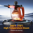 Handheld Steam Cleaner, Steam Cleaner with 16 PCS Accessory & Safety Lock, 500ML Large Capacity Natural Surface Steam for Cleaning, Multipurpose Steamer for Home, Car, Bathroom, Grease (Orange) by TinyTreasures Baby Boutique