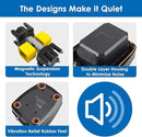 AquaMiracle Pond Aeration Kit Pond Air Pump Koi Pond Aerator for Pond up to 1500 Gallons Pond Deicer All-in-One Pond Aeration System with 2-Outlet Airline Tubing Air Stones Check Valves by GreenHaven Gardens