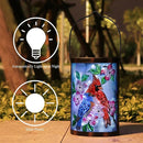 Hanging Solar Lantern Outdoor Bluebird Waterproof LED Cardinal Light Decorative Tabletop Lamp for Patio Garden Yard Decor by GreenHaven Gardens