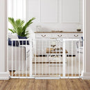 Easy Step Walk-Thru Baby Gate – Adjustable Safety Gate for Babies & Pets, Pressure Mount Kit, Includes Wall Cups & Extensions – 29.7 to 59.8W x 30.5H inches, CPC Certified by TinyTreasures Baby Boutique